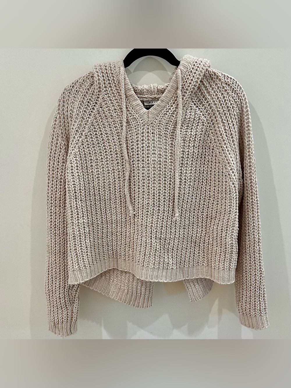 NWT Miracle Chenille Long Sleeve Hoodie Sweater Size M/L